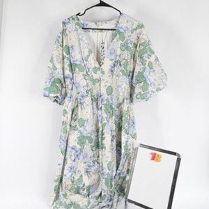 Asos Edition Floral Short Sleeve Dress